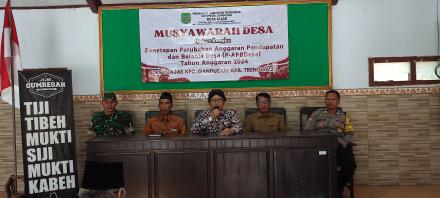 Musyawarah Desa dalam rangka Penetapan Perubahan APBDesa Jajar 2024